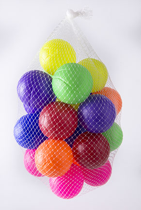 pelotitas de plastico de colores