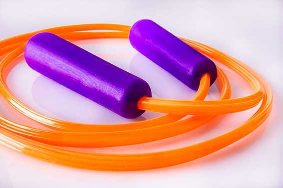 cuerda de brincar de plastico