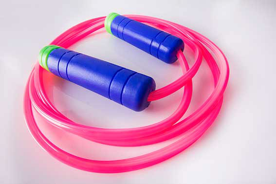 Cuerda de brincar de plastico