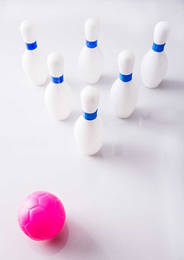 boliche de plastico chico