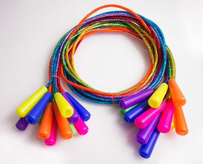 cuerda de brincar de plastico